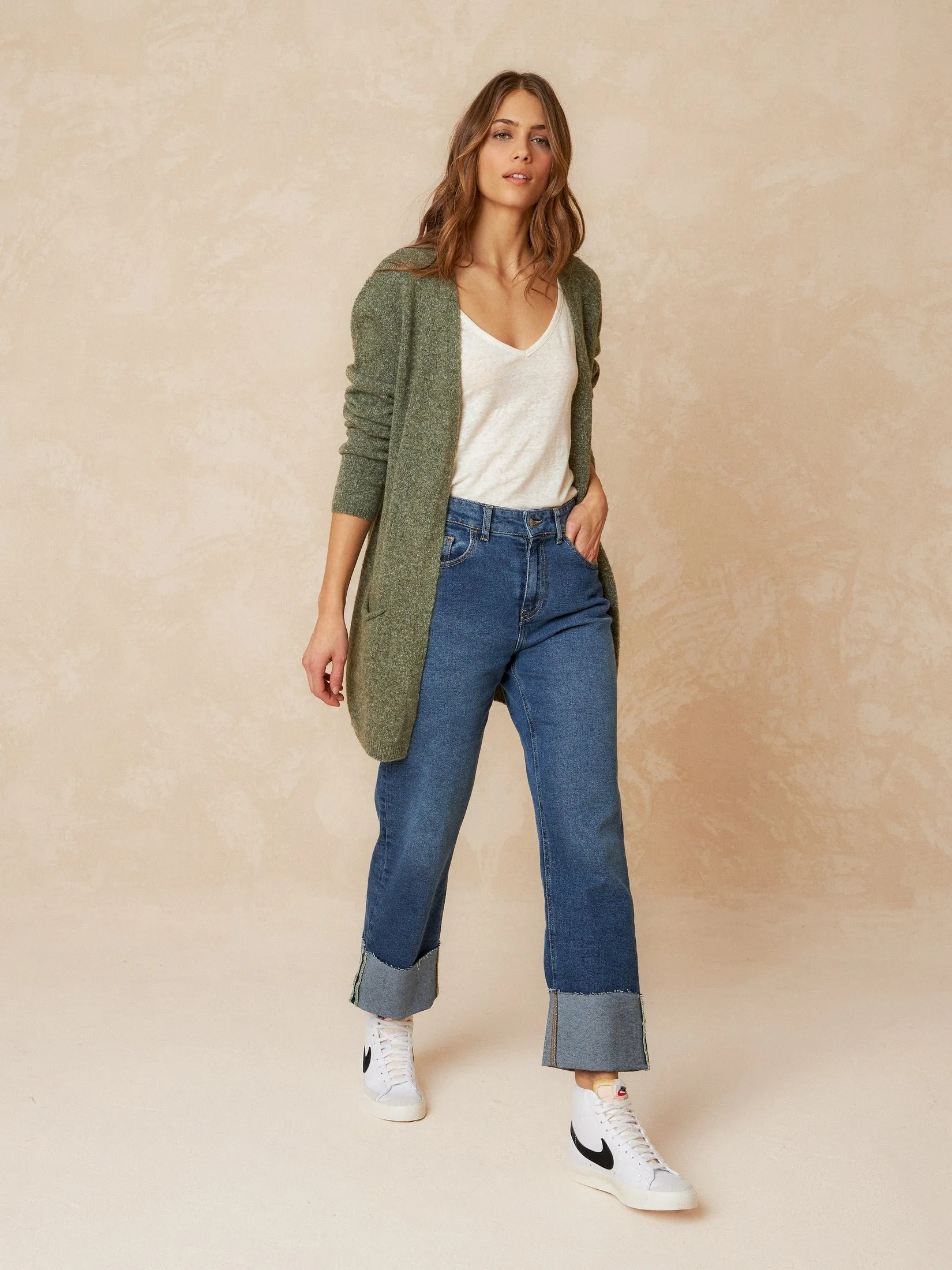 Melagne Knitted Cardigan Green sold by Ivalo.com