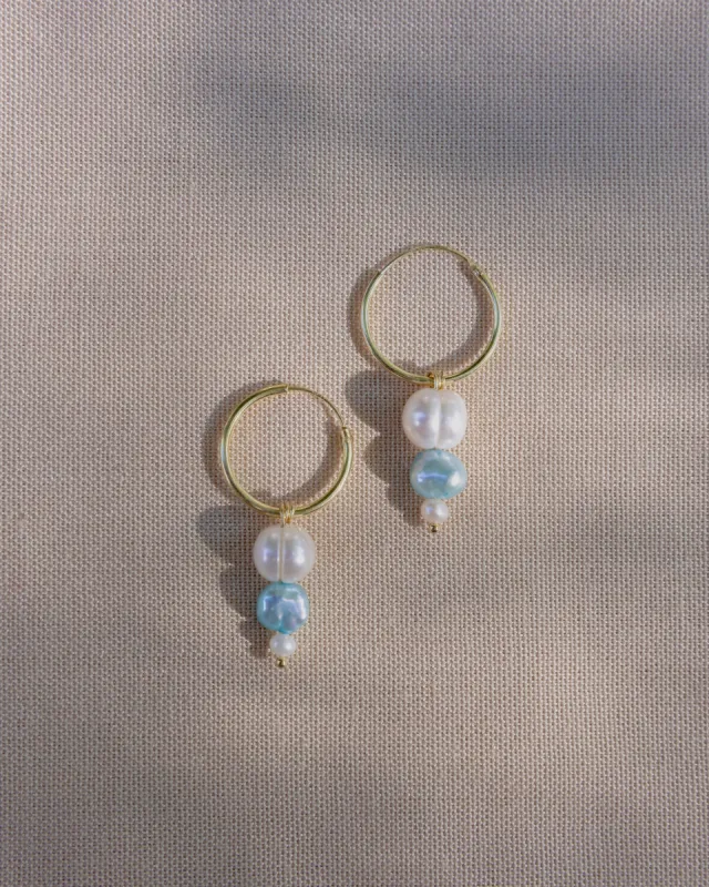 Lagoon Hoops White/Blue/Gold sold by Ivalo.com