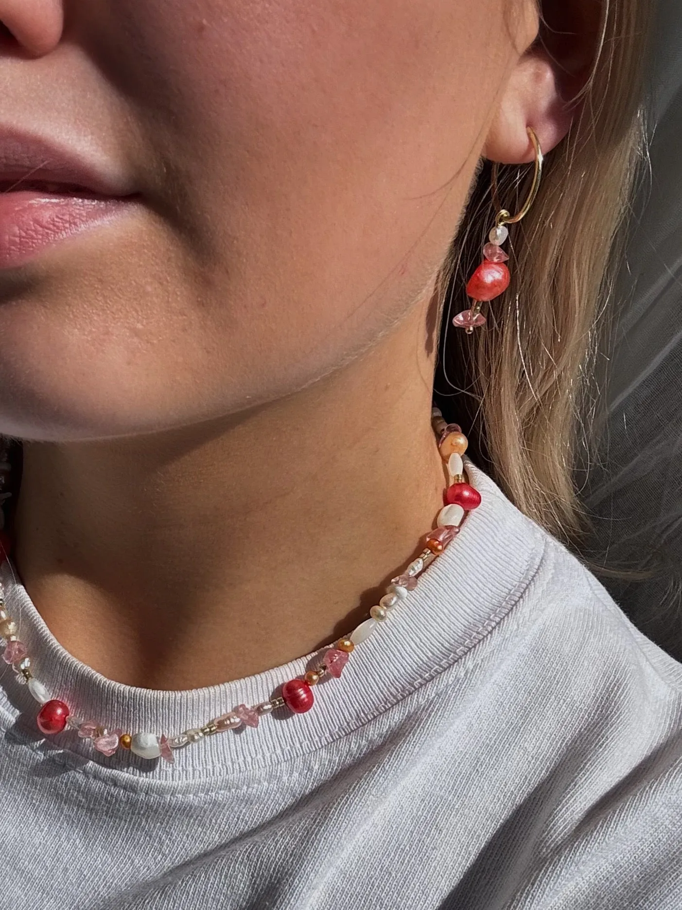 Sweetheart Earrings Pink/Gold sold by Ivalo.com product image thumbnail 3