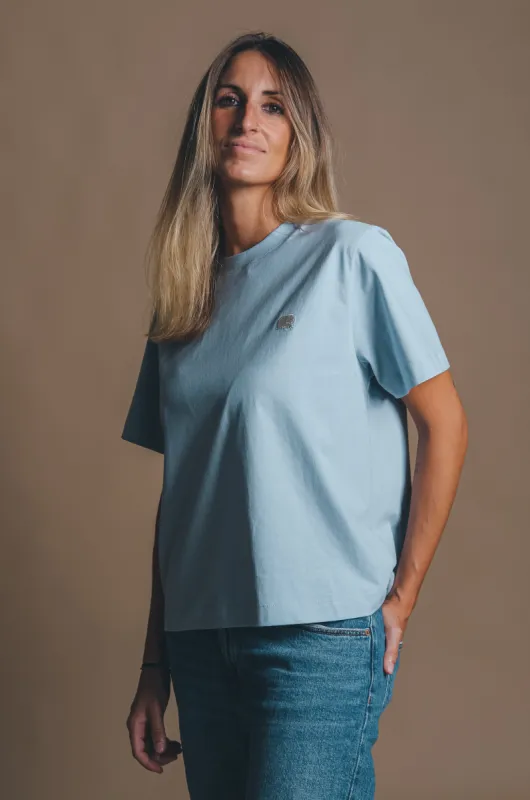 Women's Organic Essential T-Shirt Blue Fog sold by Ivalo.com