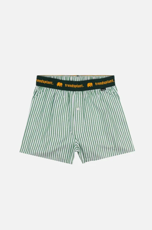 Recovo® x Trendsplant Striped Boxer Shorts Green sold by Ivalo.com