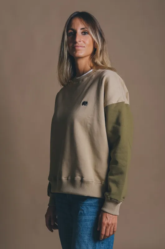 Women's Oversized Color Block Sweater Incense sold by Ivalo.com