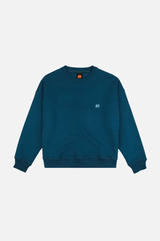 Women's Essential Midweight Oversized Sweater Blue Shapphire sold by Ivalo.com