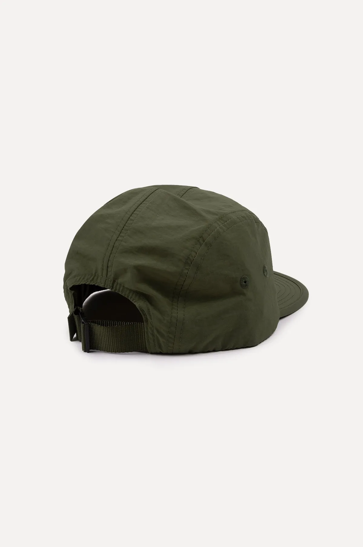Water Repellent Nylon Five Panel Cap Dark Olive sold by Ivalo.com product image thumbnail 2