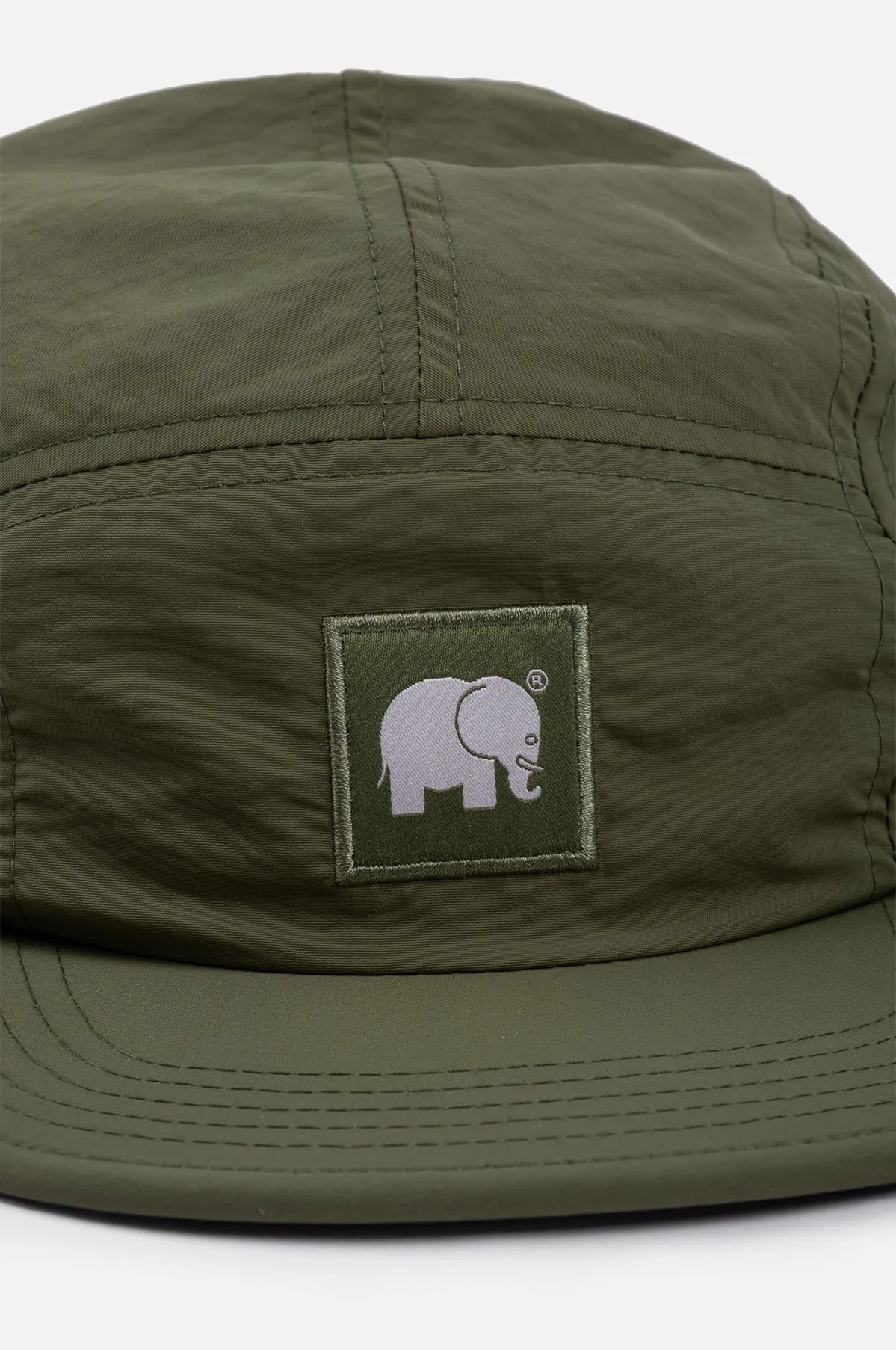 Water Repellent Nylon Five Panel Cap Dark Olive sold by Ivalo.com product image thumbnail 3