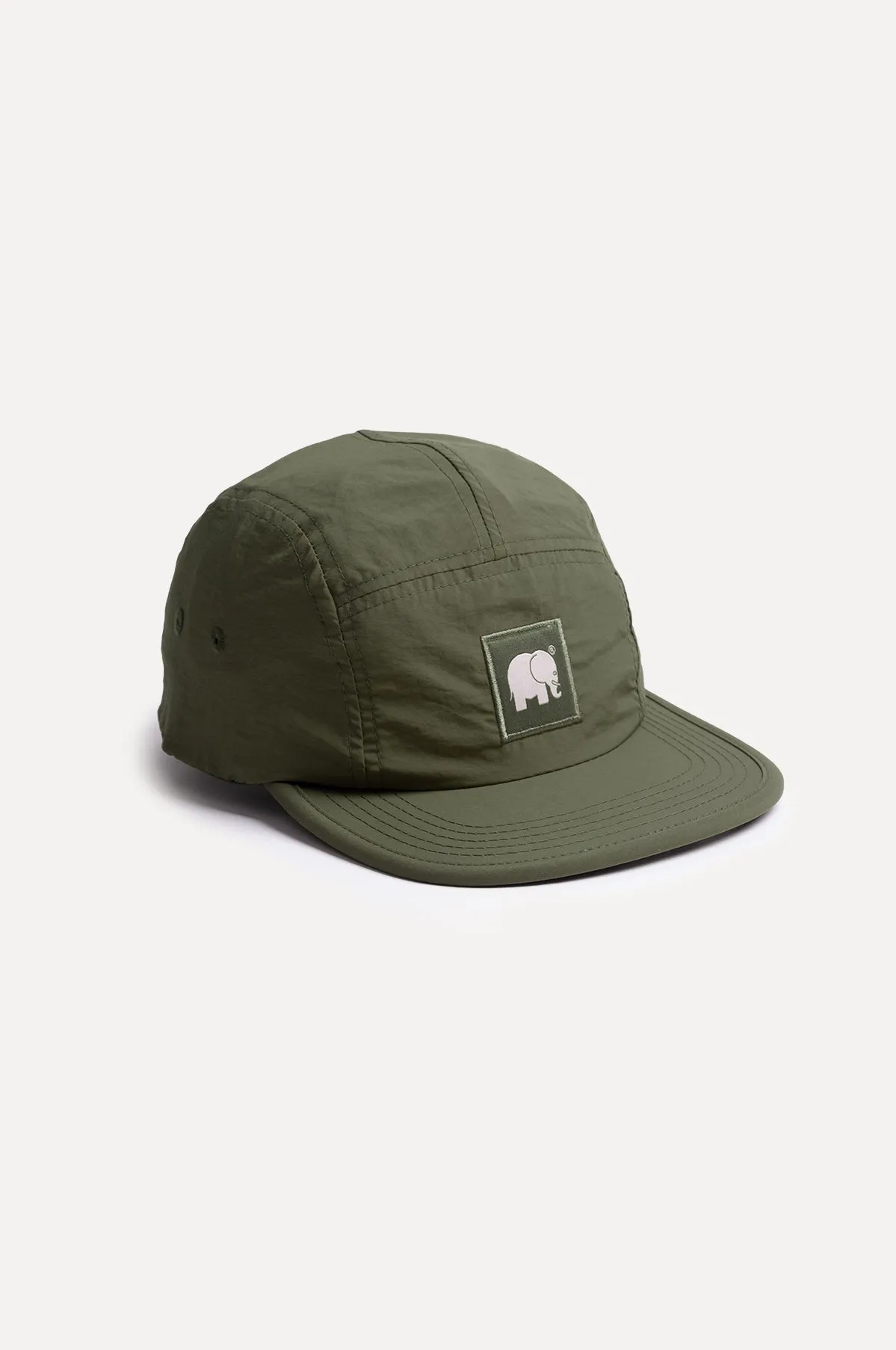 Water Repellent Nylon Five Panel Cap Dark Olive sold by Ivalo.com