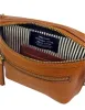 Beck's Bum Bag Cognac Checkered Stromboli Leather sold by Ivalo.com