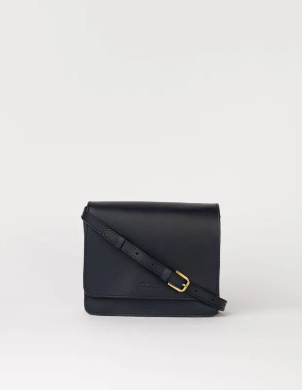 Audrey Mini Bag Classic Leather Midnight Blue sold by Ivalo.com
