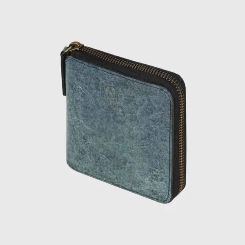Kochi Coconut Leather Small Zip Wallet sold by Ivalo.com