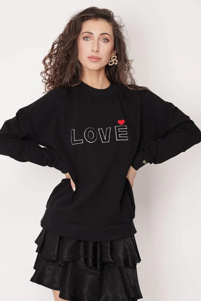 Love Sweatshirt Black sold by Ivalo.com