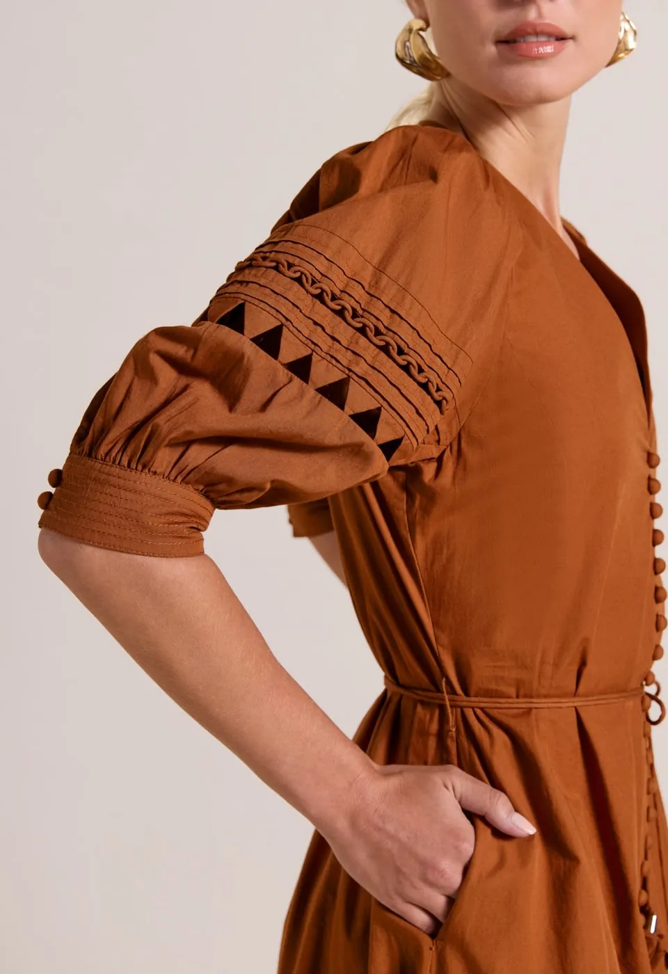 Fleuretta Midi Dress Rust sold by Ivalo.com product image thumbnail 5