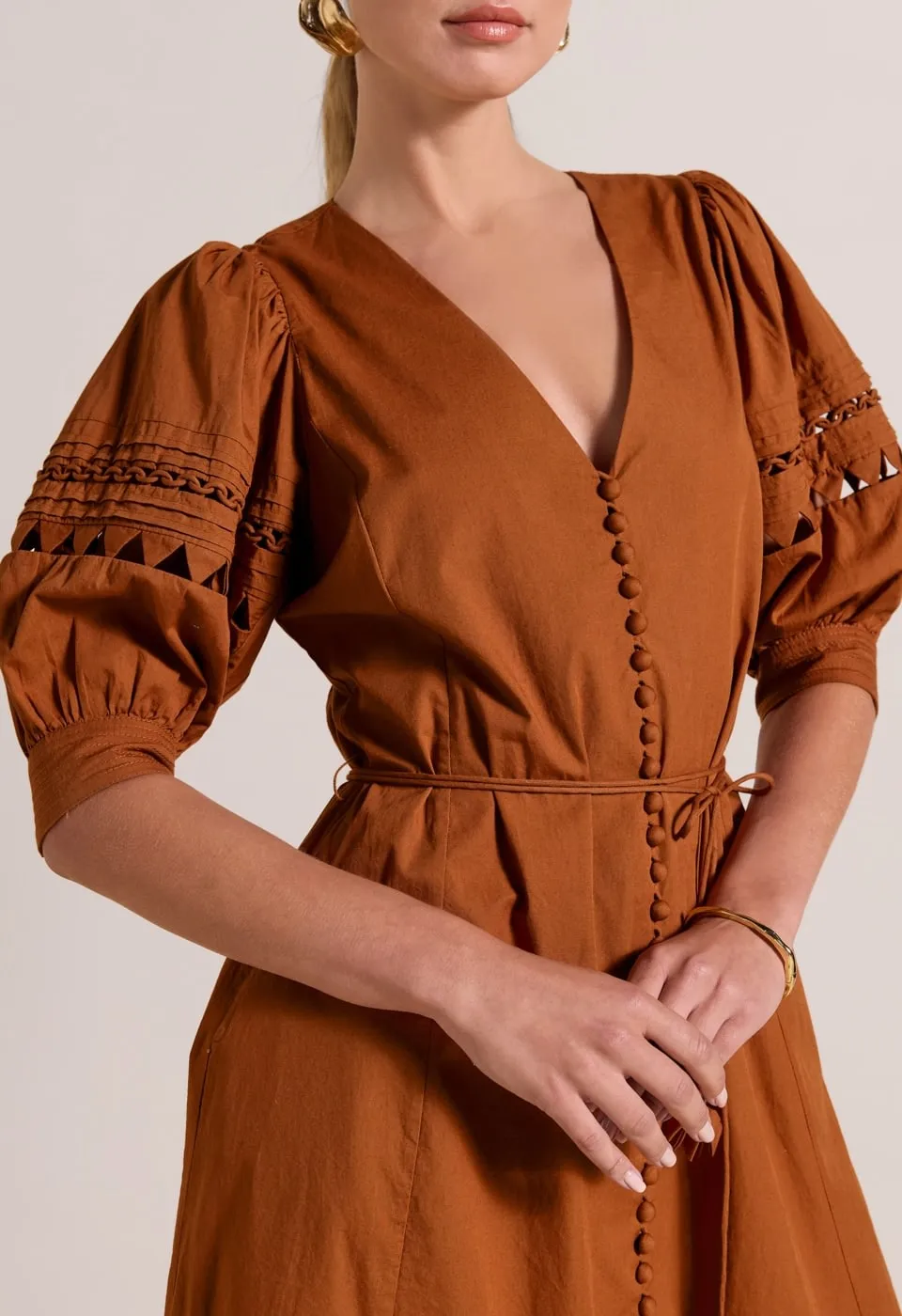 Fleuretta Midi Dress Rust sold by Ivalo.com product image thumbnail 4