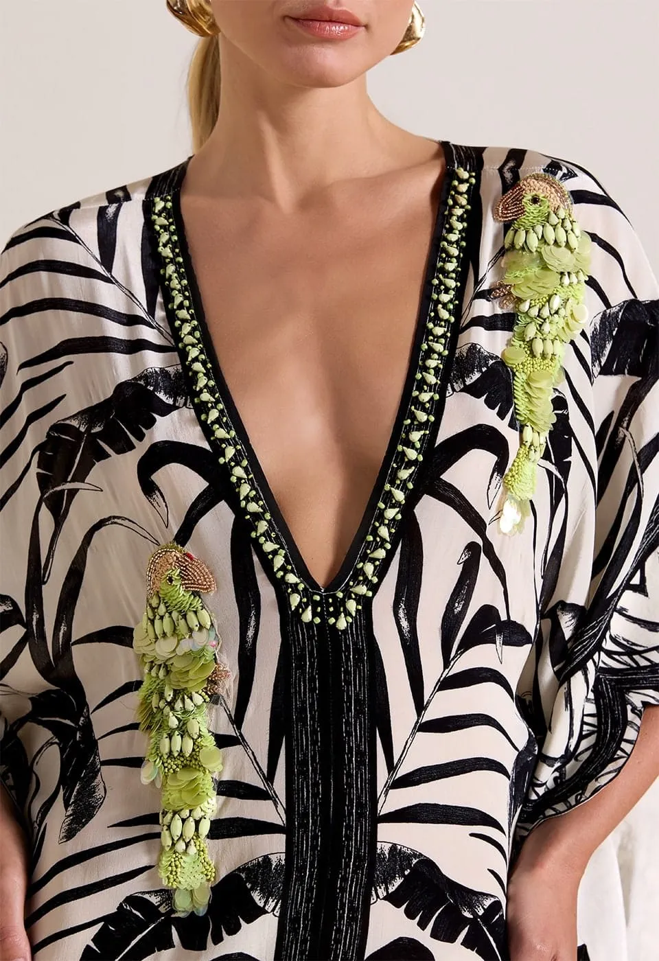 Parrot Oasis Kaftan Dress Vanilla sold by Ivalo.com product image thumbnail 5