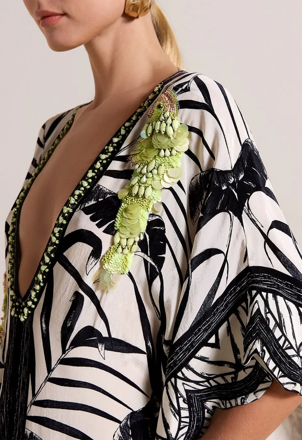 Parrot Oasis Kaftan Dress Vanilla sold by Ivalo.com product image thumbnail 3