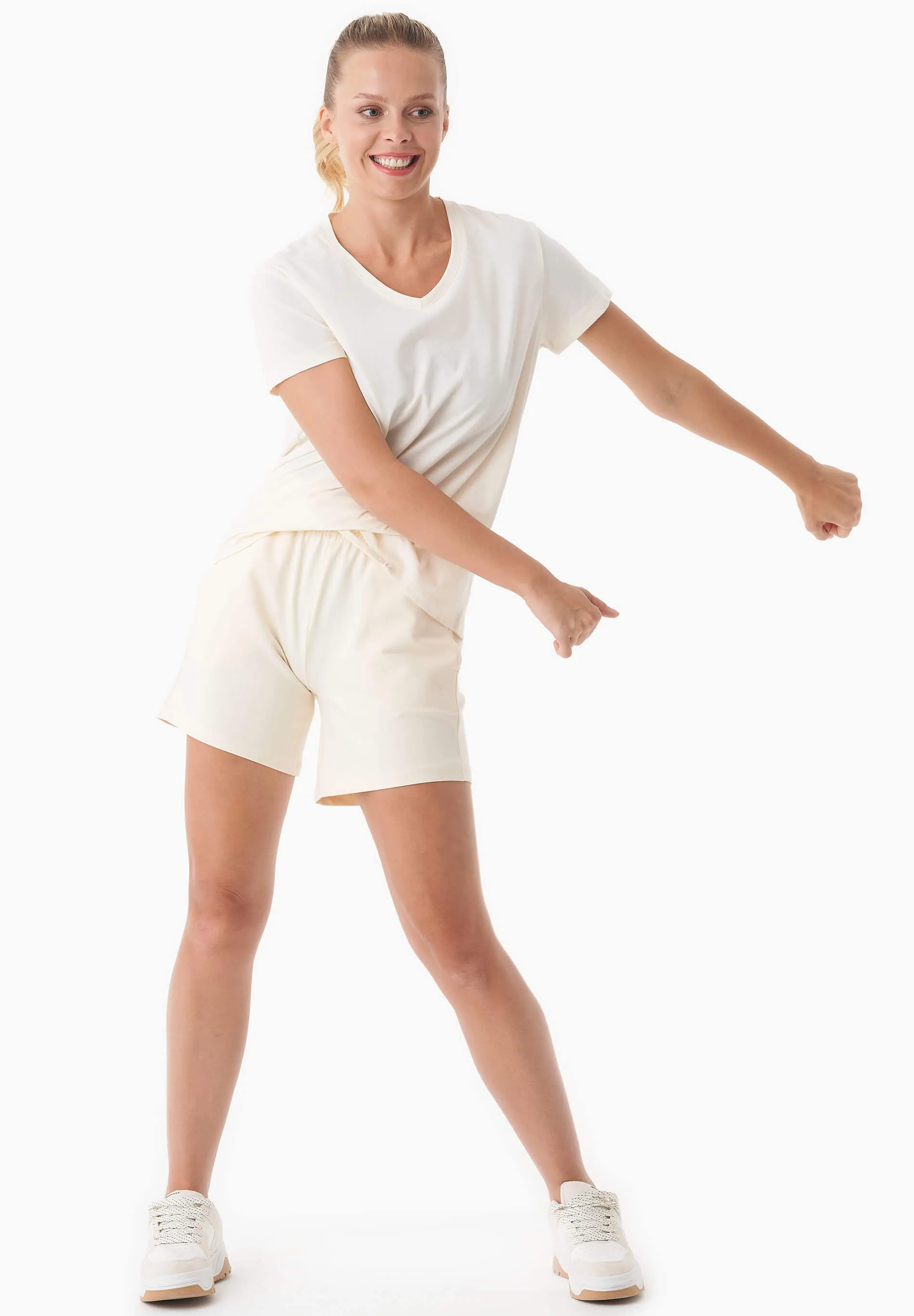 Sabbrina Light Organic Cotton Sweatshorts Off White sold by Ivalo.com product image thumbnail 5