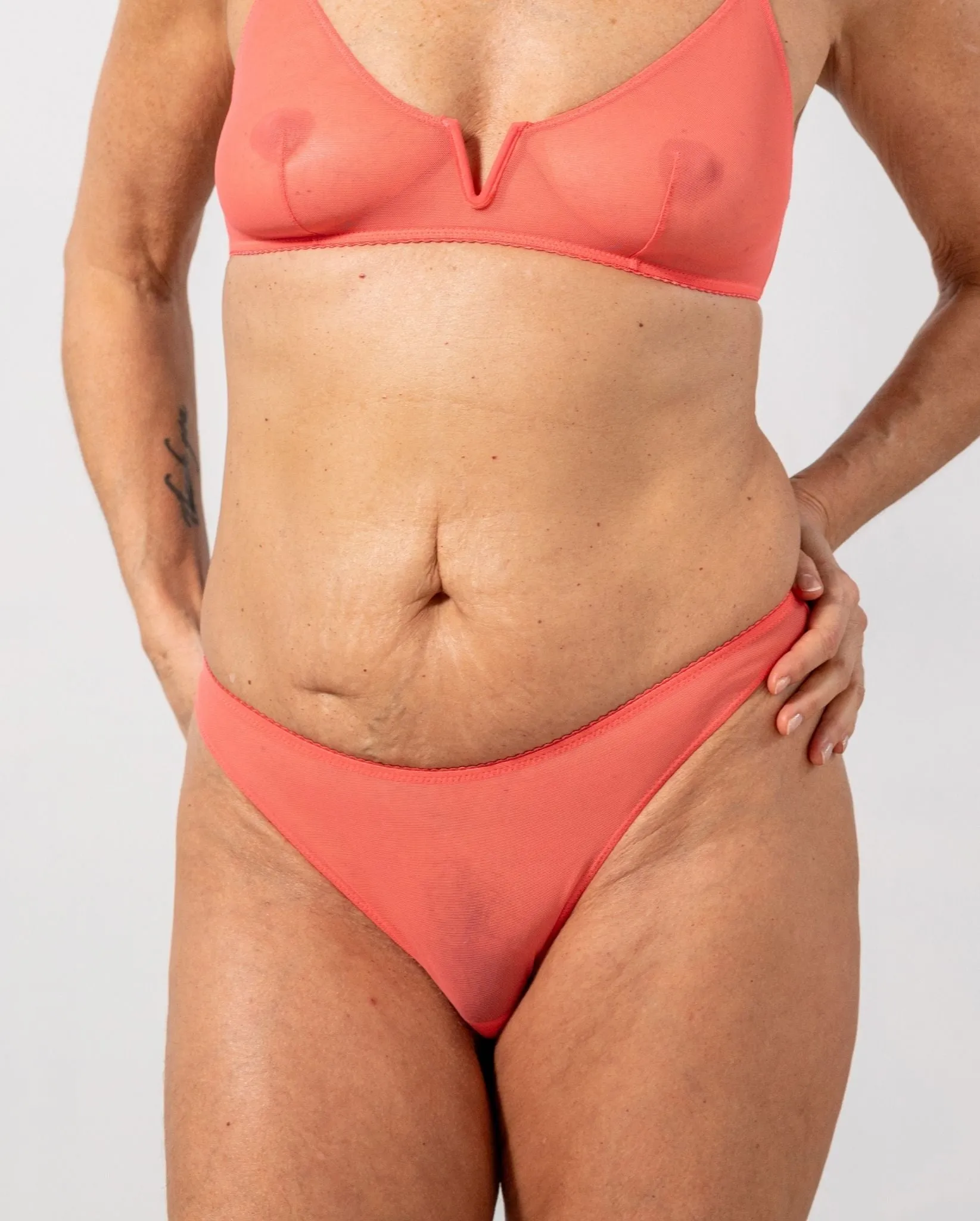 Mesh Bikini Briefs Coral sold by Ivalo.com product image thumbnail 5