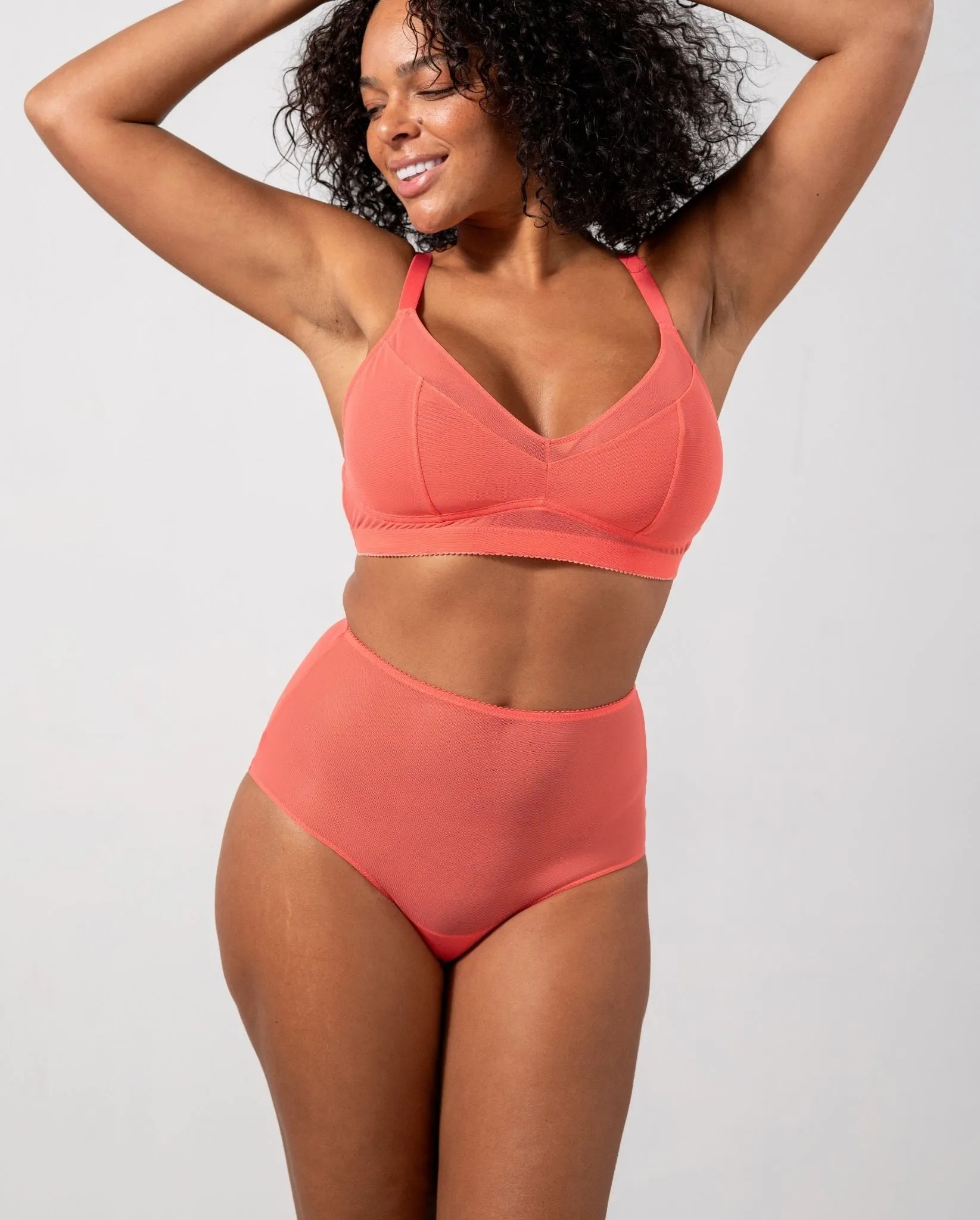 Mesh Highwaist Briefs Coral sold by Ivalo.com product image thumbnail 4
