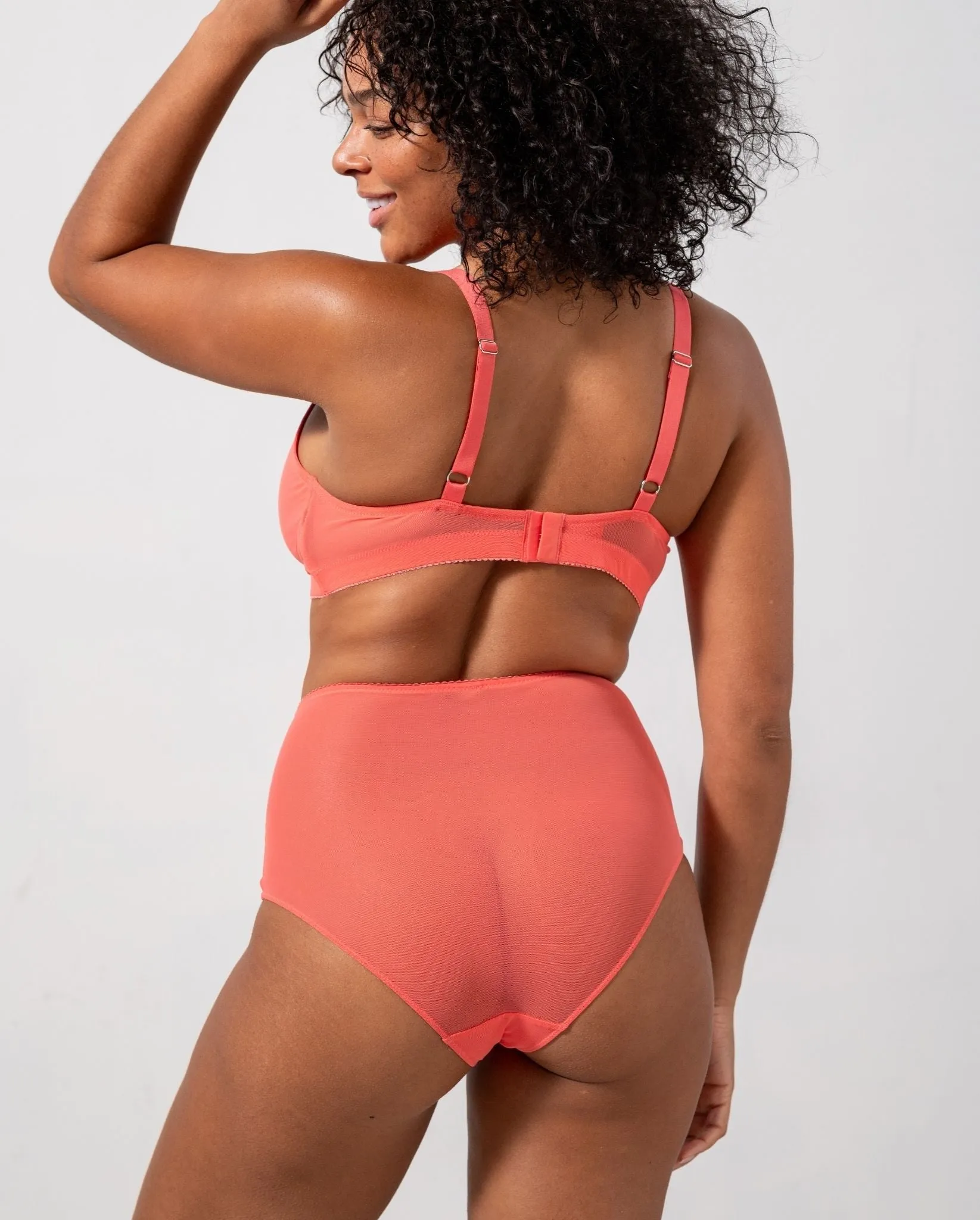 Mesh Highwaist Briefs Coral sold by Ivalo.com product image thumbnail 3