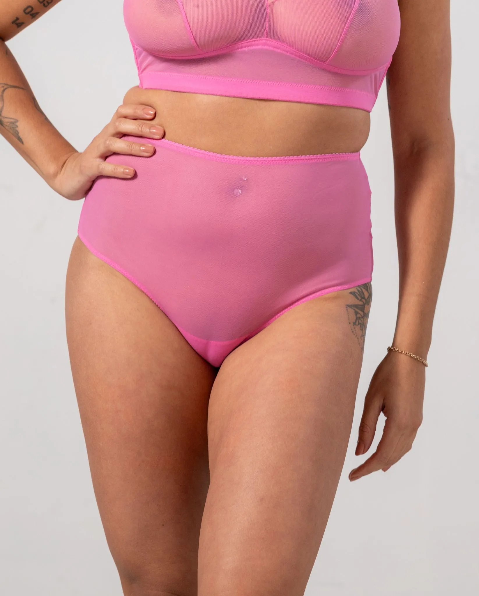 Mesh Highwaist Briefs Candy Pink sold by Ivalo.com product image thumbnail 5