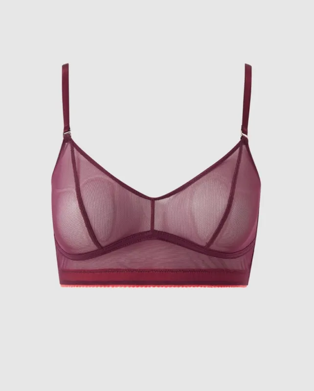 Mesh Balconette Cherry/Coral sold by Ivalo.com