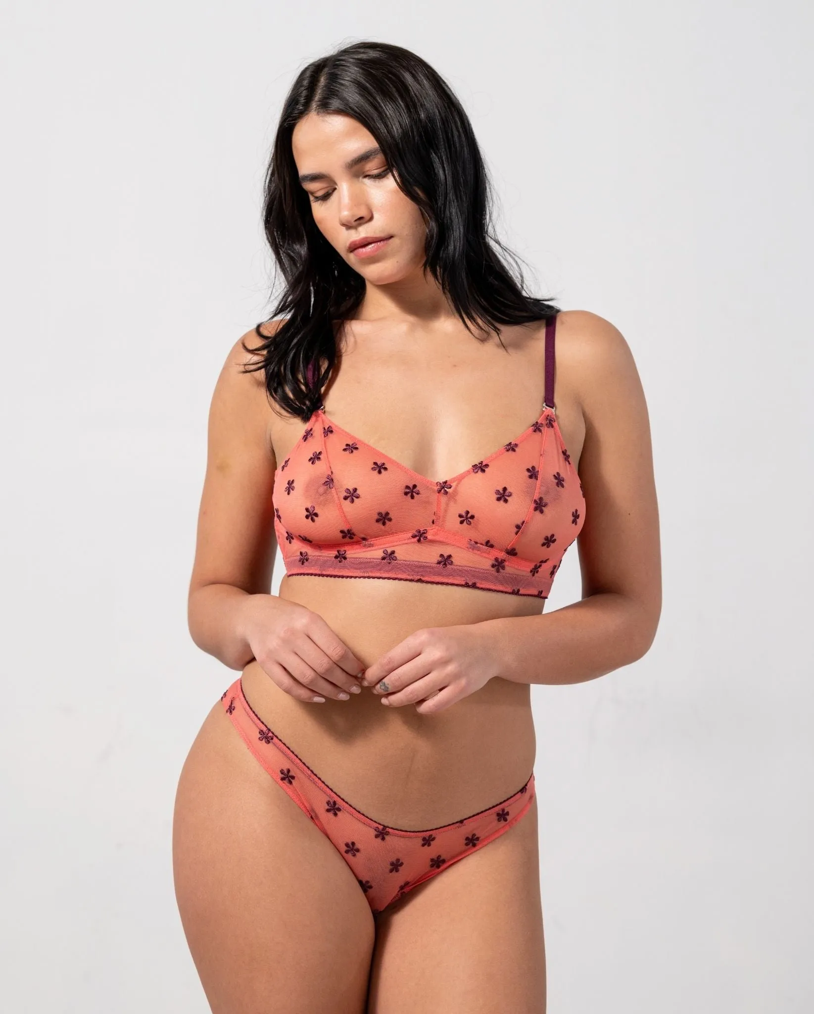 Mesh Bikini Briefs Coral/Cherry sold by Ivalo.com product image thumbnail 4