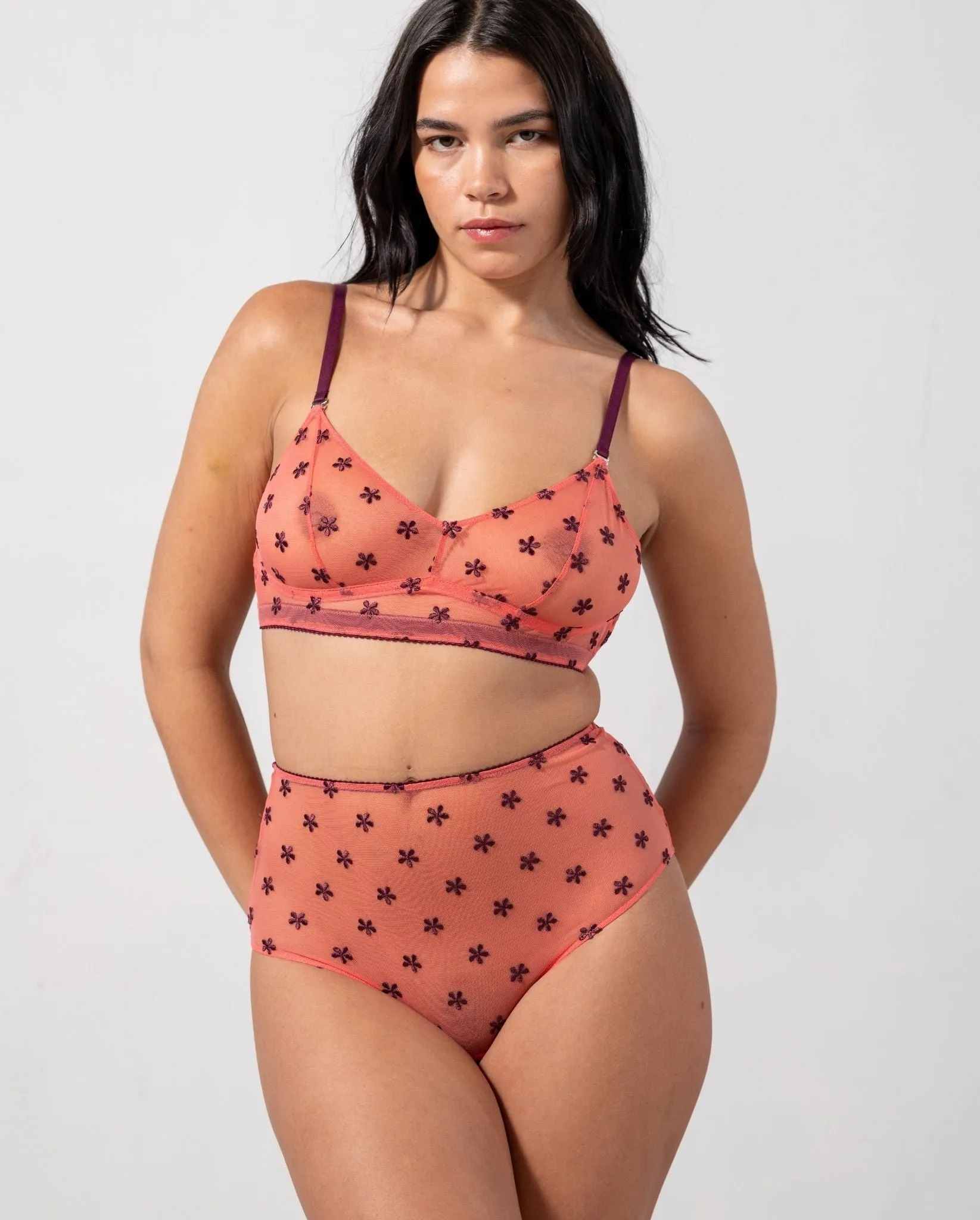 Mesh Highwaist Briefs Coral/Cherry sold by Ivalo.com product image thumbnail 3