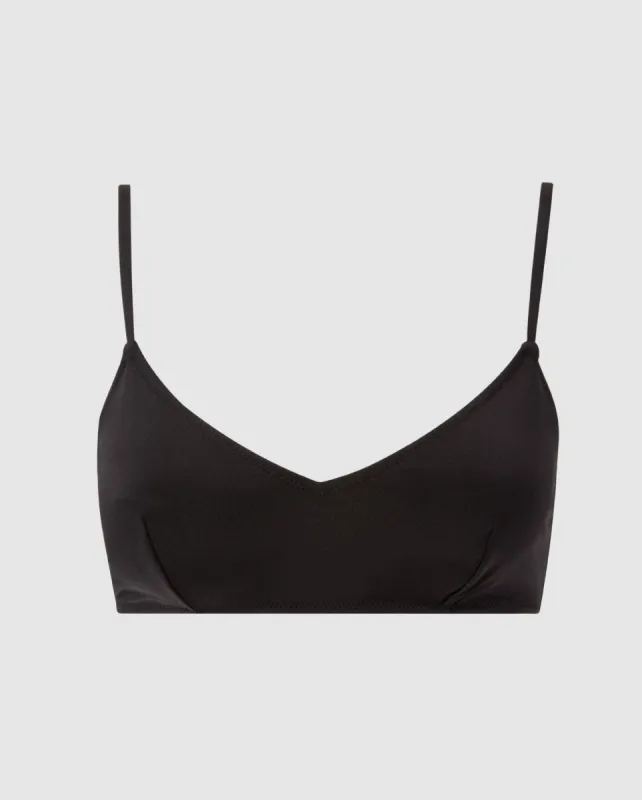 Strappy Scoop Bikini Top Black sold by Ivalo.com