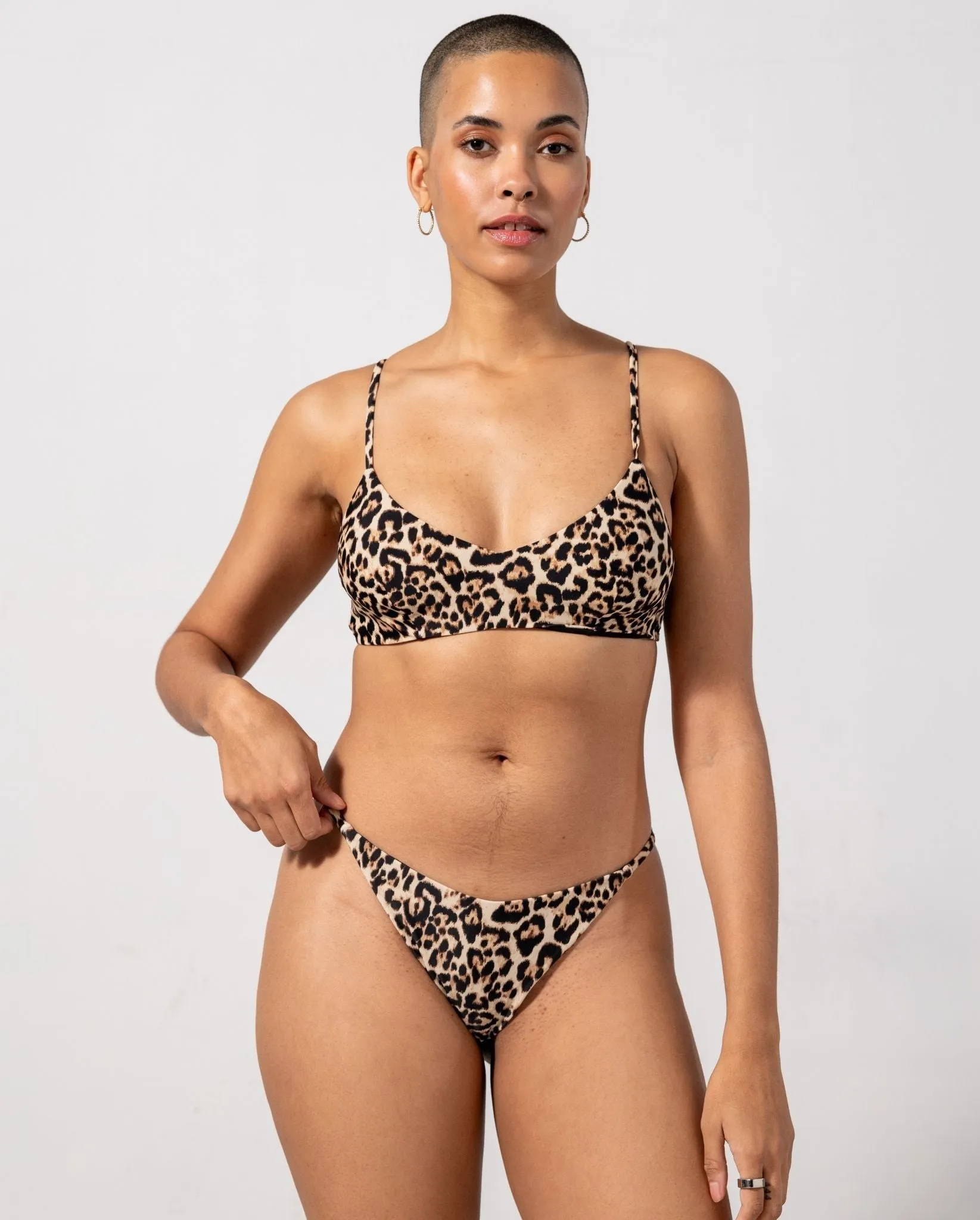 Strappy Scoop Bikini Top Leopard sold by Ivalo.com product image thumbnail 3