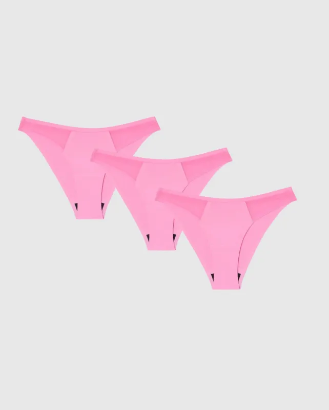 Micro Bikini Brief Period Underpants 3-Pack Candy Pink sold by Ivalo.com