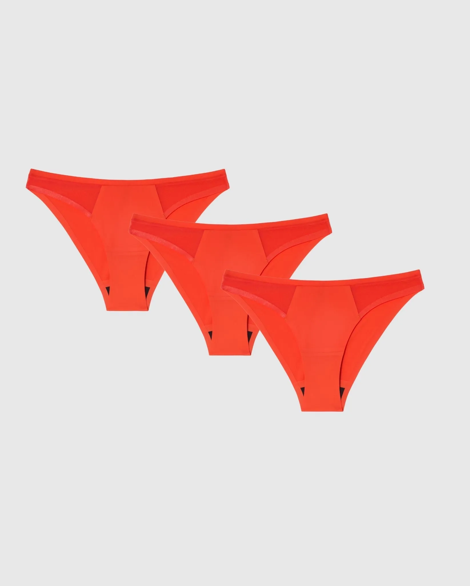 Micro Bikini Brief Period Underpants 3- Pack Fiery Red sold by Ivalo.com