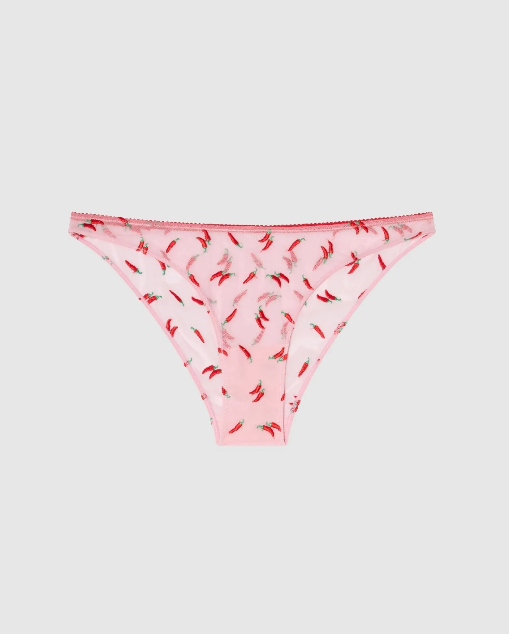 Mesh Bikini Briefs Powder Pink/Fiery Red sold by Ivalo.com