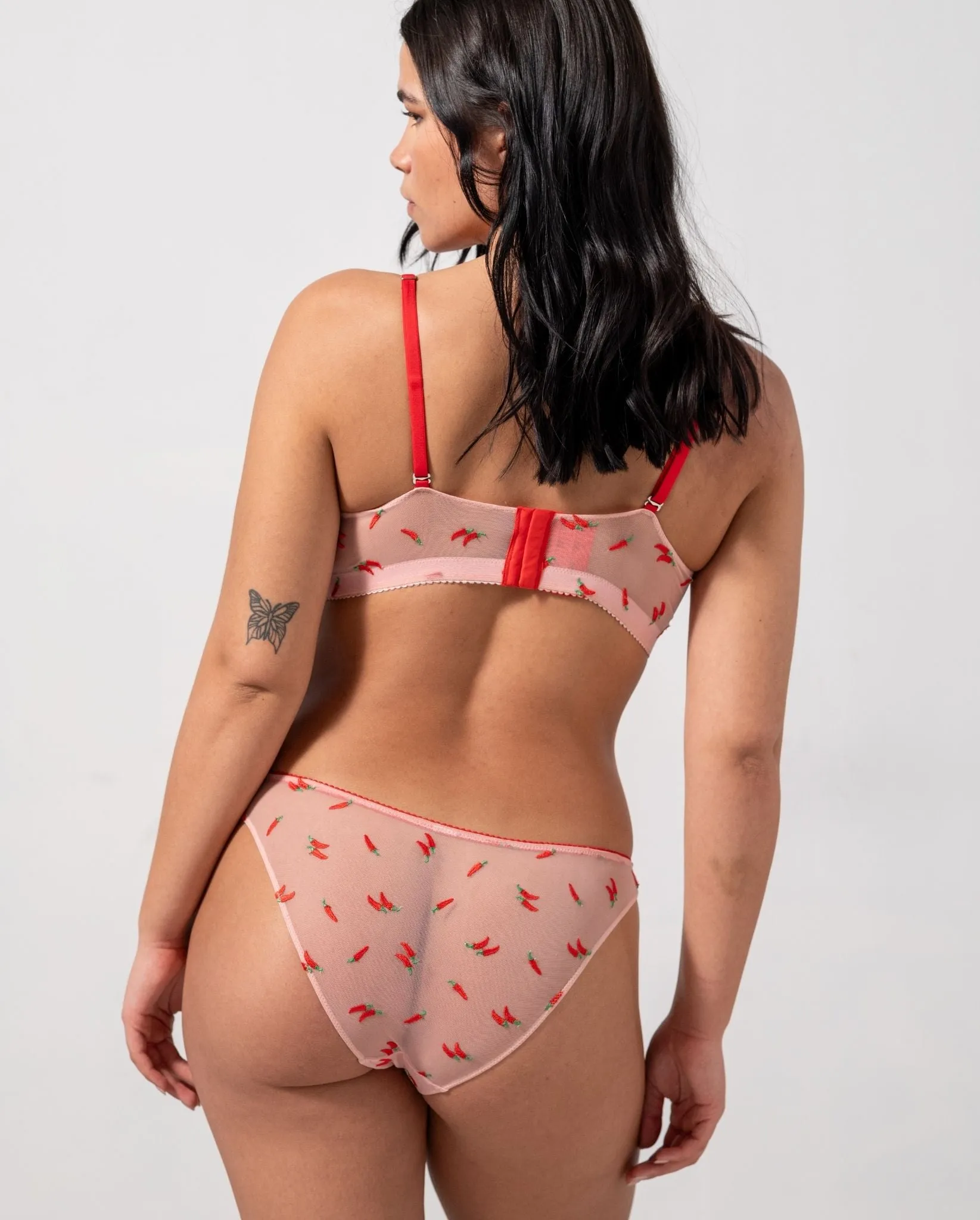 Mesh Bikini Briefs Powder Pink/Fiery Red sold by Ivalo.com product image thumbnail 3