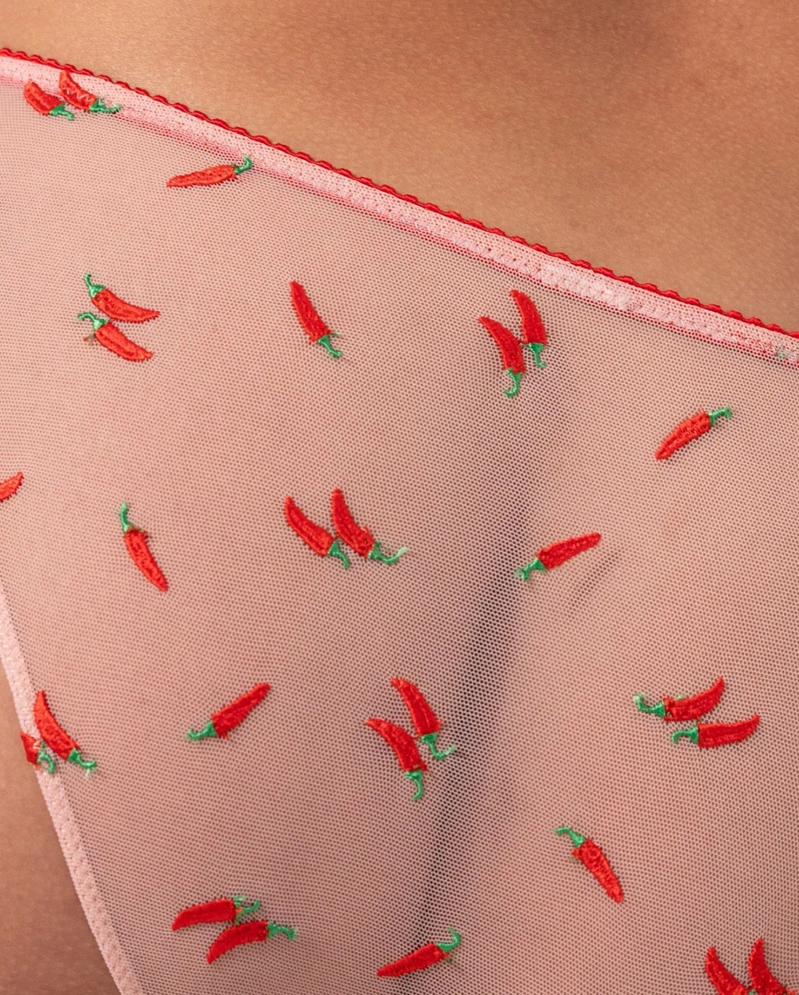 Mesh Bikini Briefs Powder Pink/Fiery Red sold by Ivalo.com product image thumbnail 4