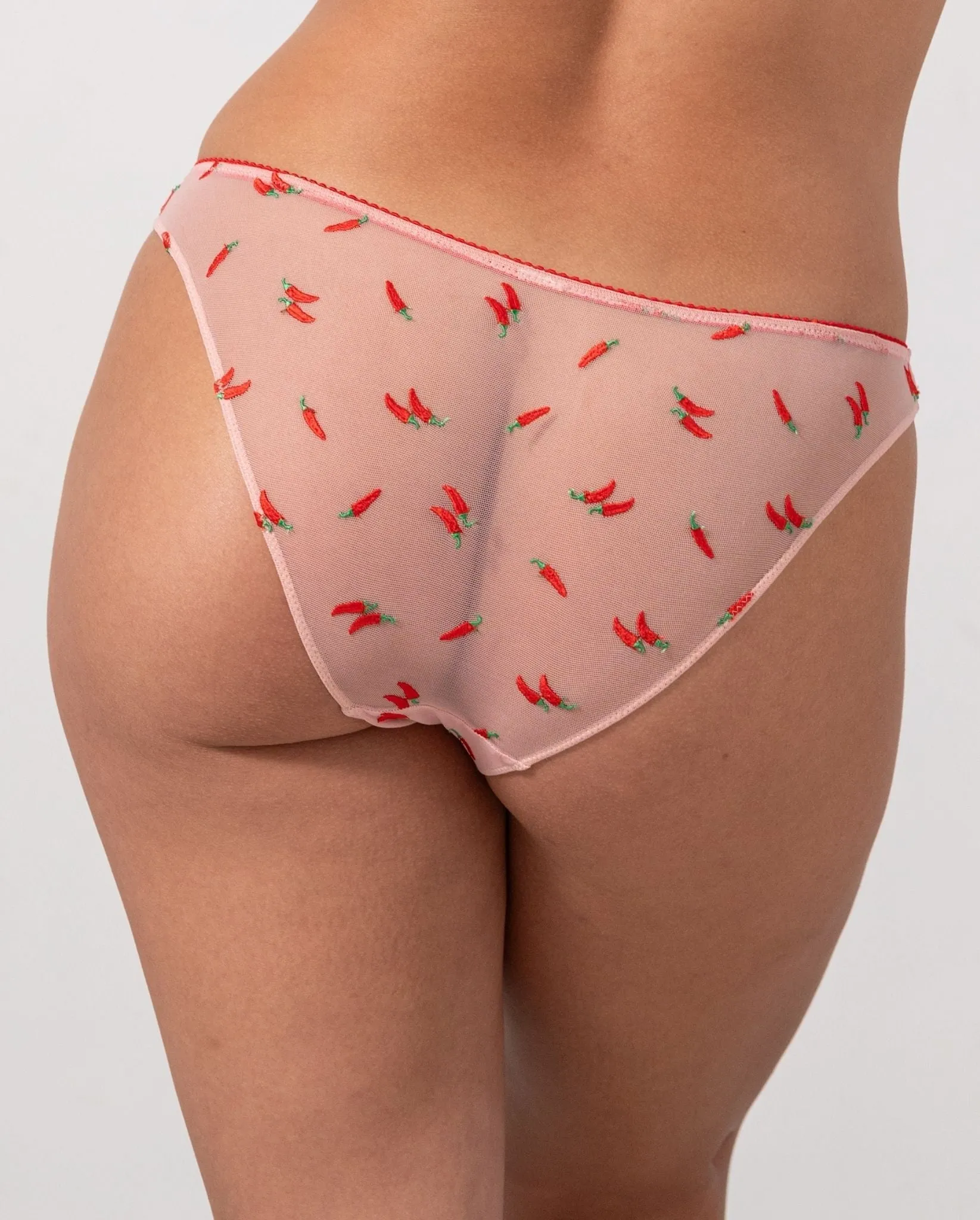 Mesh Bikini Briefs Powder Pink/Fiery Red sold by Ivalo.com product image thumbnail 2
