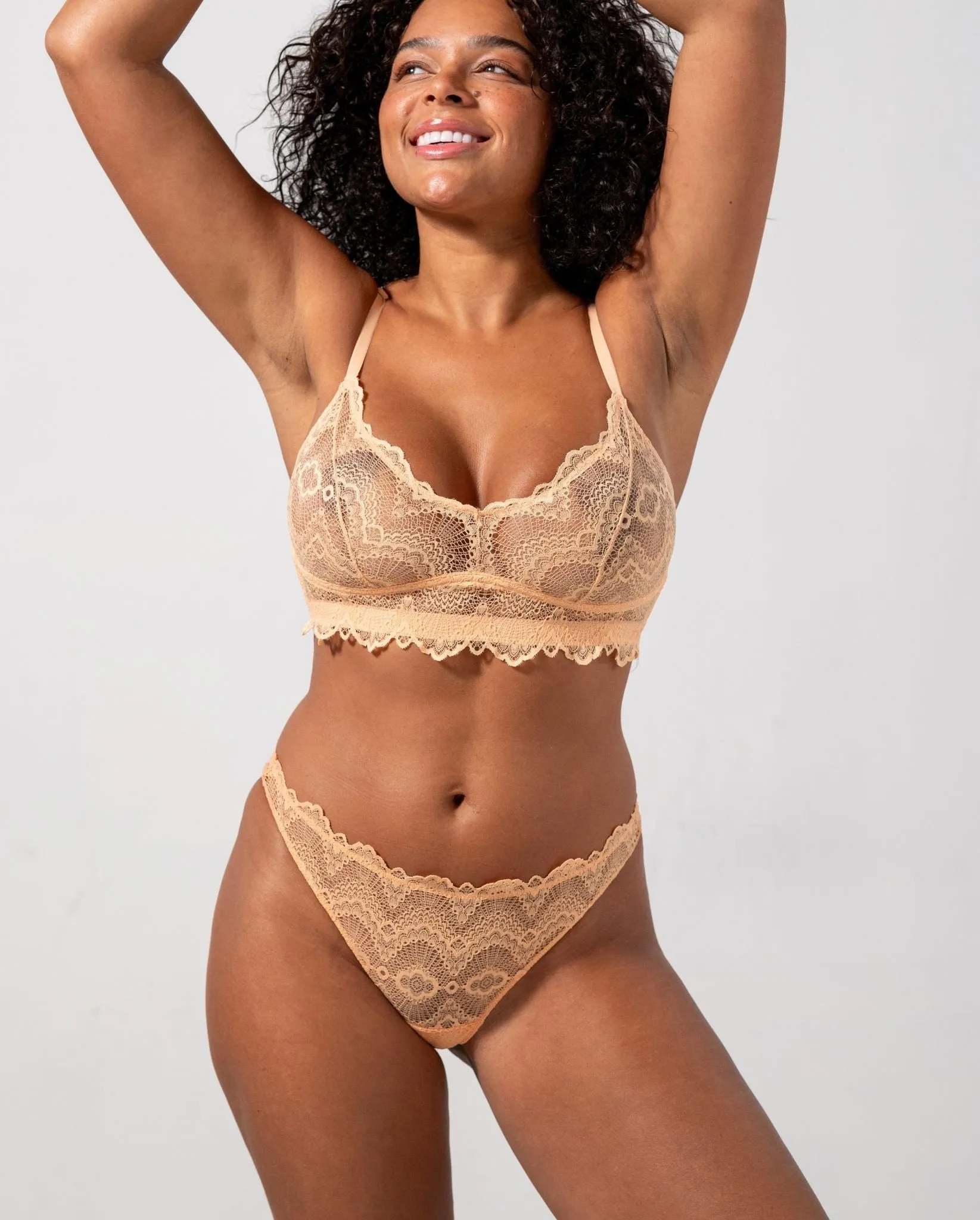 Lace Thong Peach sold by Ivalo.com product image thumbnail 3