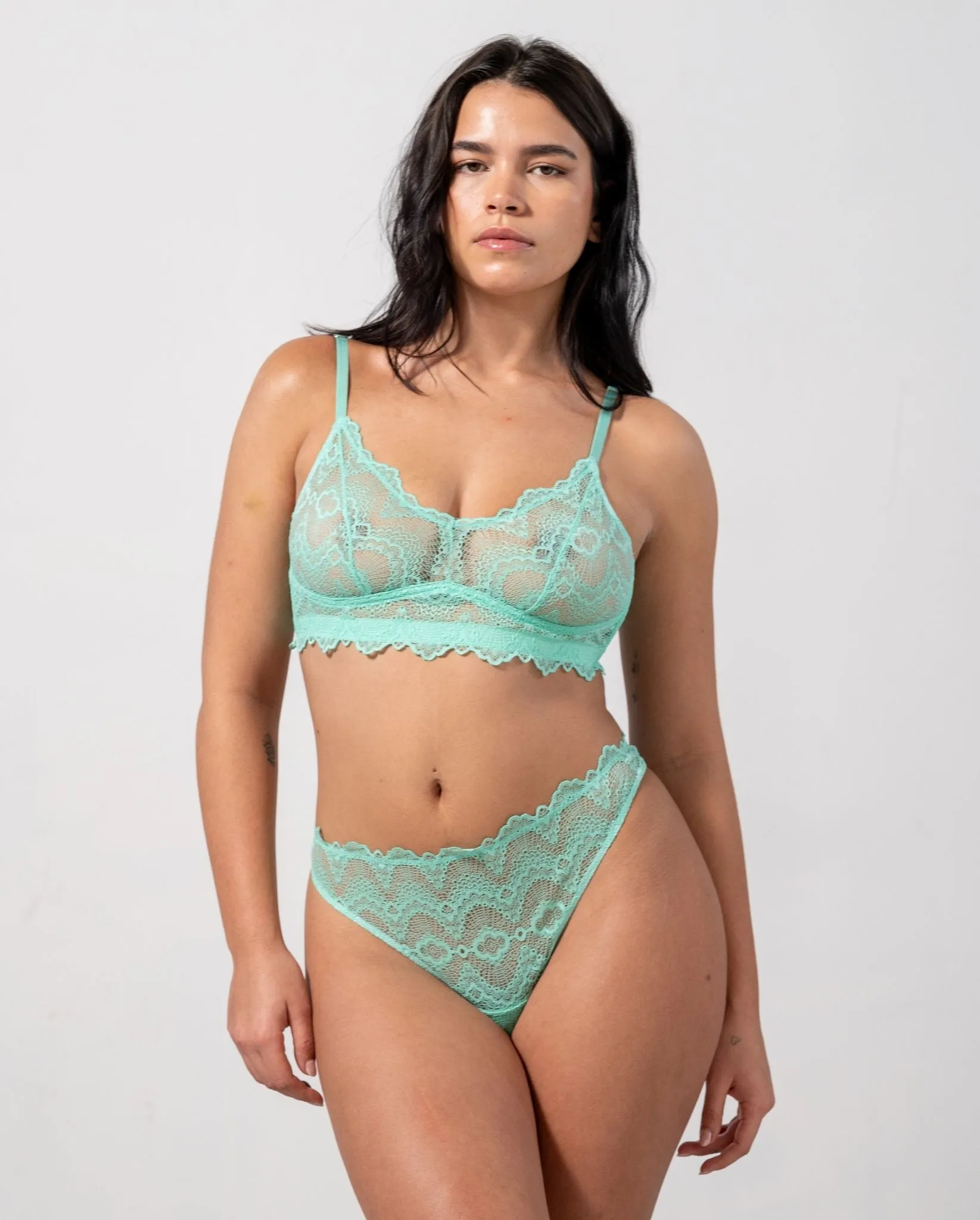 Lace Thong Turquoise sold by Ivalo.com product image thumbnail 3