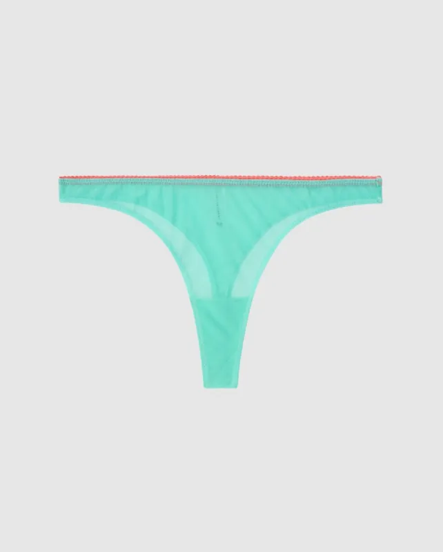 Mesh Thong Turquoise/Coral sold by Ivalo.com