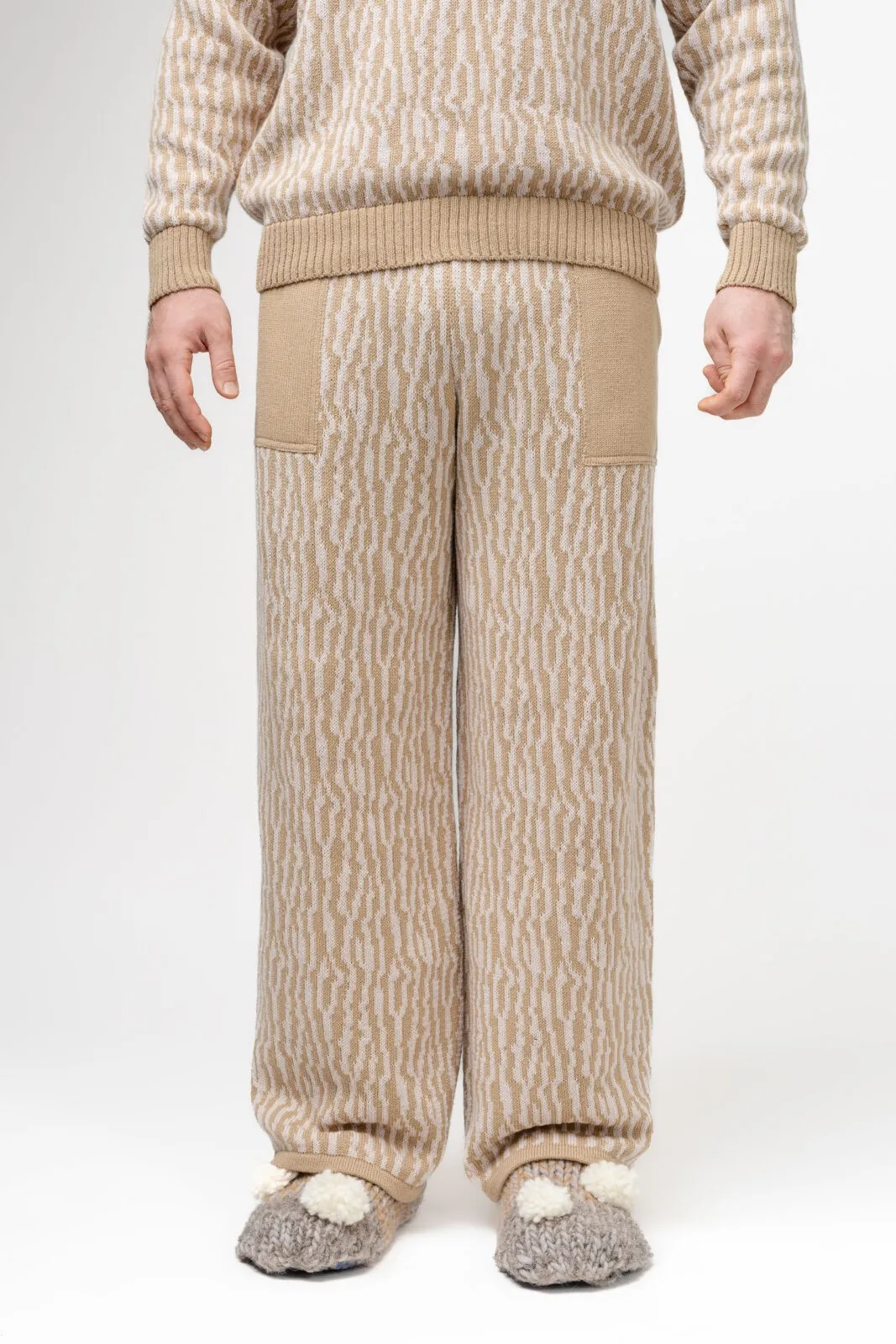 Roots Knitted Trousers Beige sold by Ivalo.com