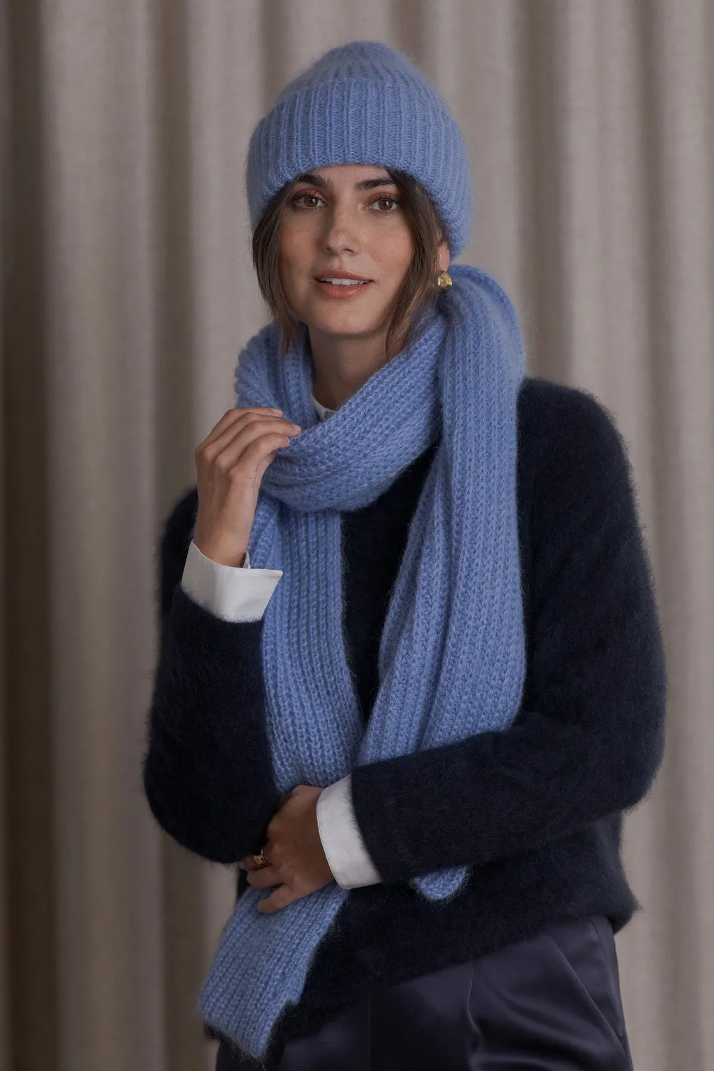 Mija Kid Mohair Blend Scarf Sky sold by Ivalo.com