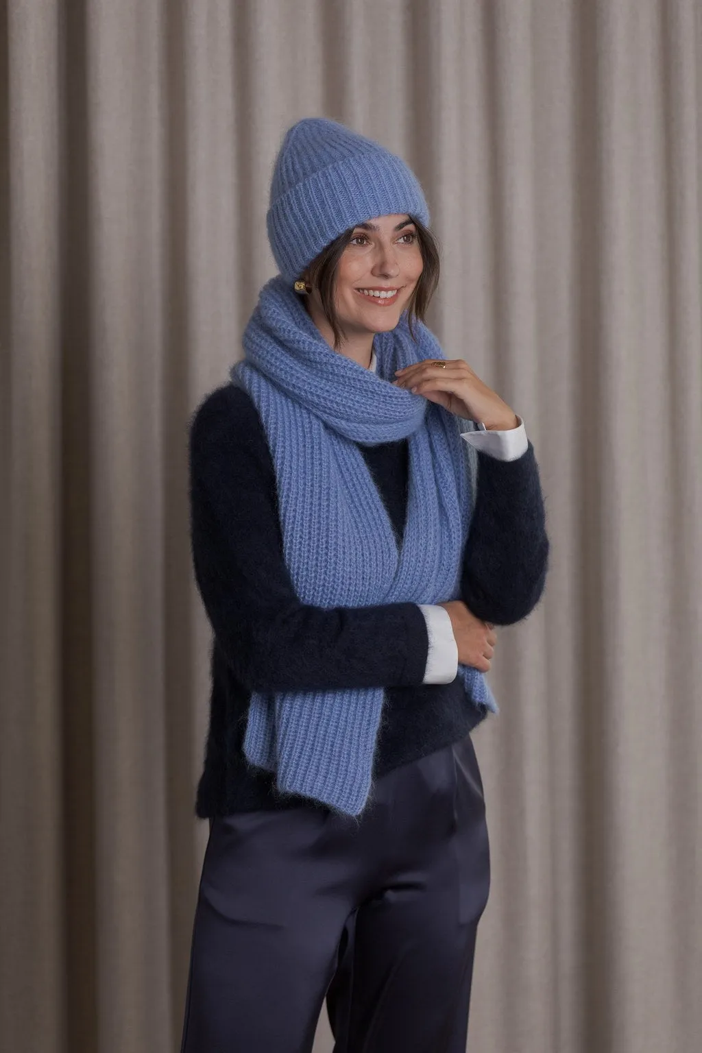 Mija Kid Mohair Blend Scarf Sky sold by Ivalo.com product image thumbnail 3