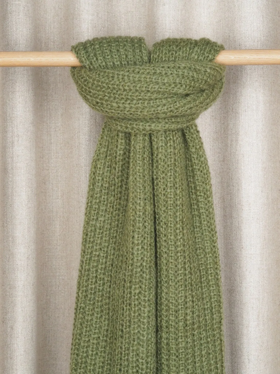 Mija Kid Mohair Blend Scarf Khaki sold by Ivalo.com product image thumbnail 2