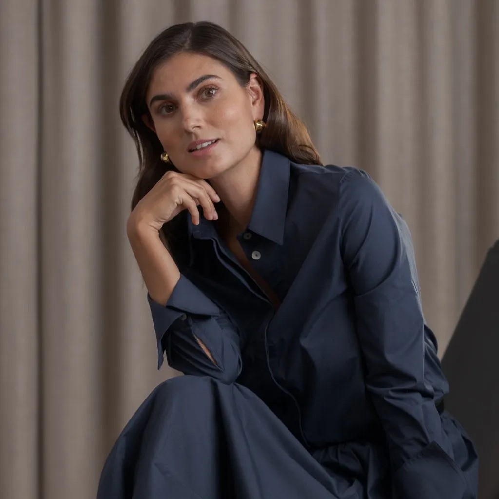 Camilla Cotton Shirt Dark Navy sold by Ivalo.com product image thumbnail 2