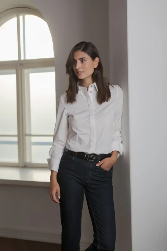 Camilla Cotton Shirt  White sold by Ivalo.com