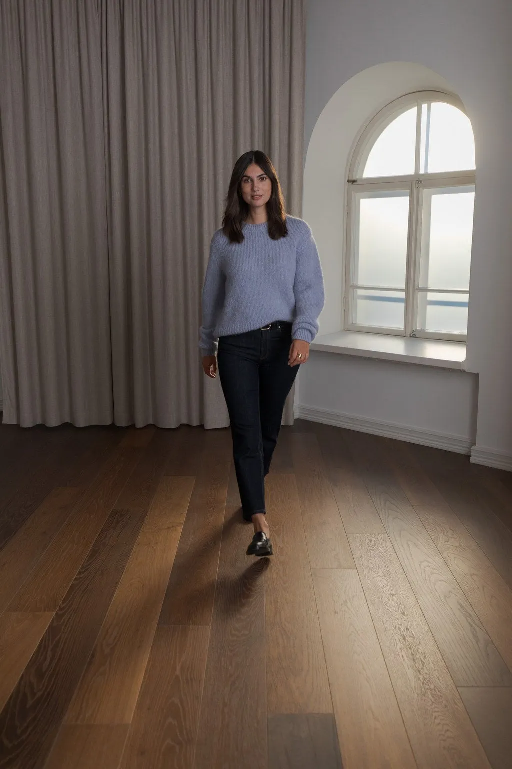 Angelica Chunky Long Sleeve Alpaca Blend Sweater Light blue sold by Ivalo.com product image thumbnail 2