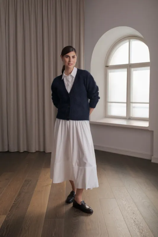 Alia Alpaca Blend Button Cardigan Dark navy sold by Ivalo.com