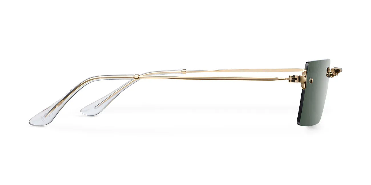 Rufaro Sunglasses Gold Olive sold by Ivalo.com product image thumbnail 3