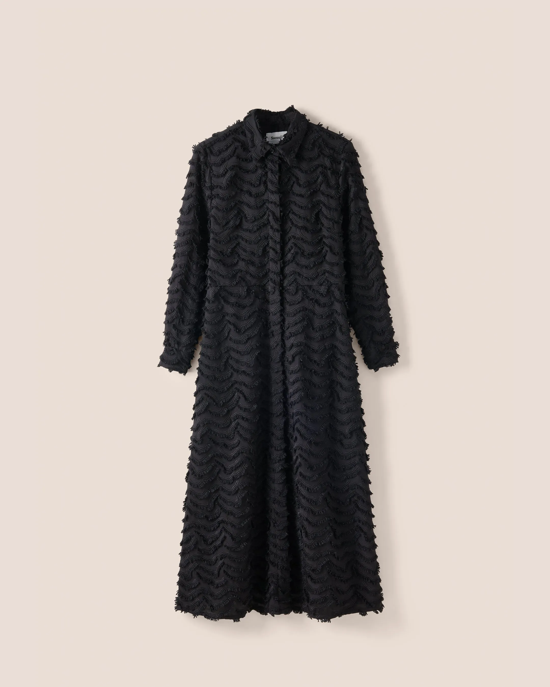 Mia Shirt Dress Ricamo Black sold by Ivalo.com