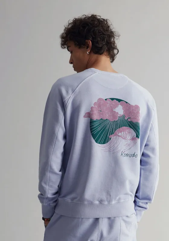 Surf Sweatshirt Organic Cotton Lavender sold by Ivalo.com