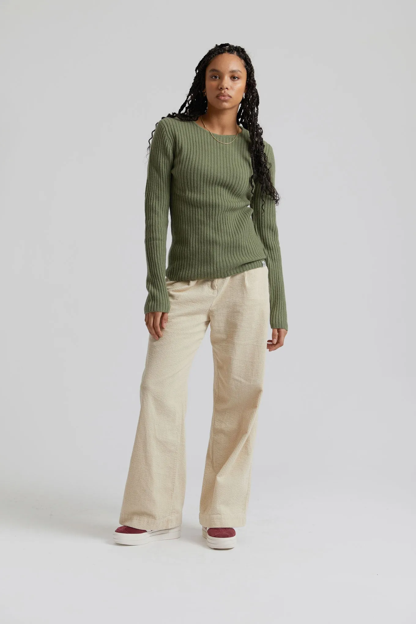 Tiger Cotton Cord Trouser Winter White sold by Ivalo.com