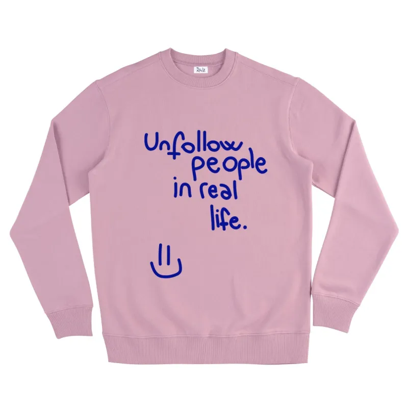 Unfollow Sweatshirt sold by Ivalo.com